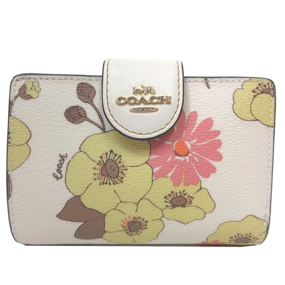 Amazon | コーチ 財布 二つ折り財布 COACH フローラル クラスター